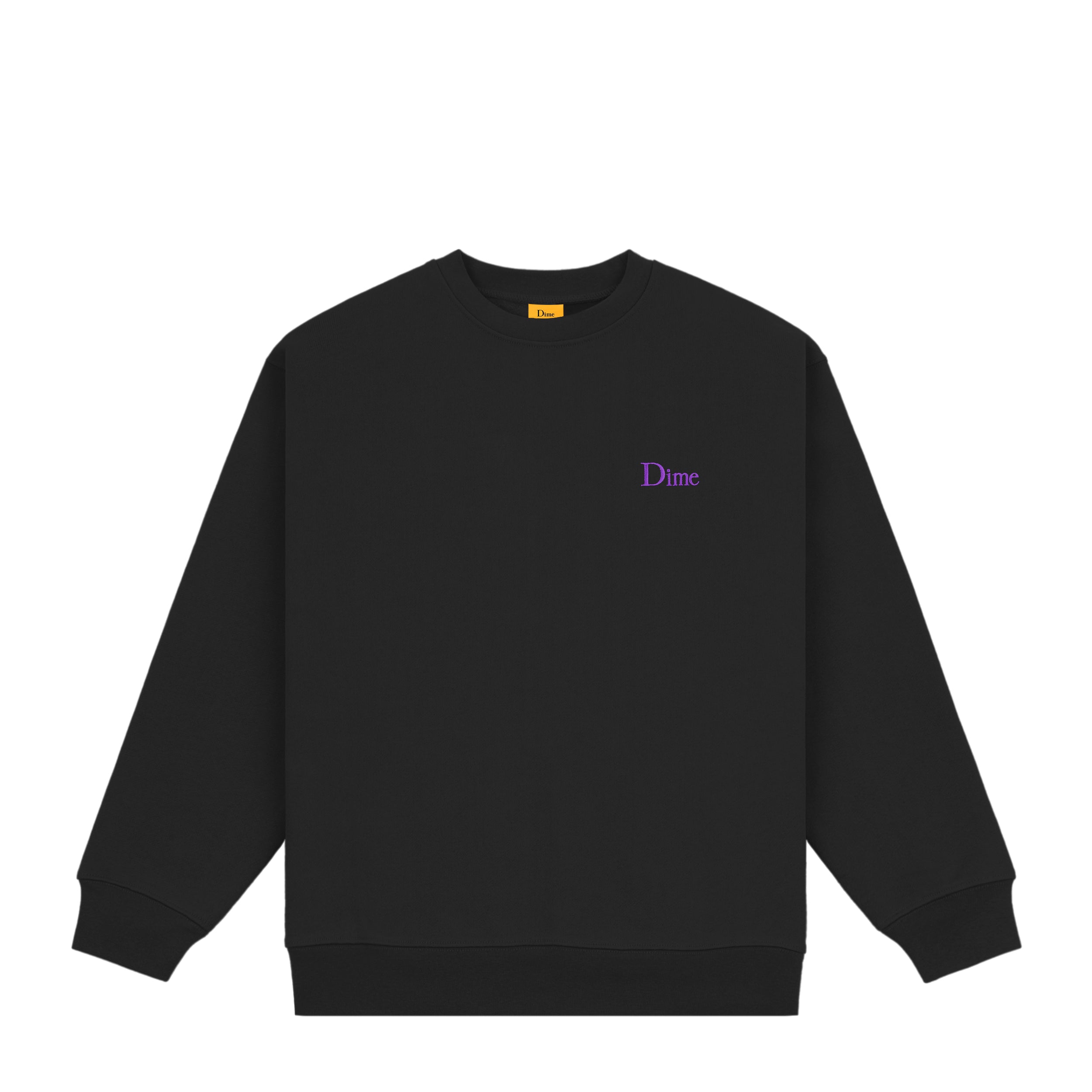 ■Dime■ Classic Small Logo Crewneck Long Sleeve T-Shirt Whi Dime - Classic Small Logo Crewneck in Black – Primary