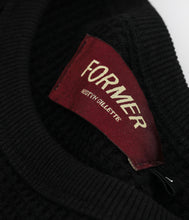 Load image into Gallery viewer, Former - AG Waffle Long Sleeve Shirt in Black