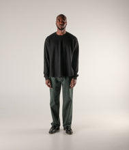 Load image into Gallery viewer, Former - AG Waffle Long Sleeve Shirt in Black