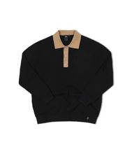 Load image into Gallery viewer, Former - Expansion Knit Polo in Black/Bronze