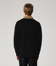 Load image into Gallery viewer, Former - Expansion Knit Polo in Black/Bronze