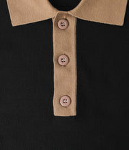 Load image into Gallery viewer, Former - Expansion Knit Polo in Black/Bronze