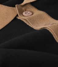 Load image into Gallery viewer, Former - Expansion Knit Polo in Black/Bronze