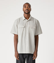 Load image into Gallery viewer, Former - Broadcast Seersucker T-Shirt in Bone/Black
