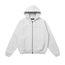 Load image into Gallery viewer, Dime - Cursive Small Logo Zip Hoodie in Ash