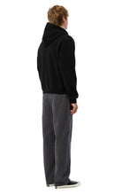 Load image into Gallery viewer, Dime - Cursive Small Logo Zip Hoodie in Black