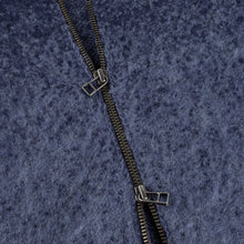 Load image into Gallery viewer, Dime - Mohair Double Zip Knit in Midnight Blue