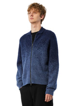 Load image into Gallery viewer, Dime - Mohair Double Zip Knit in Midnight Blue