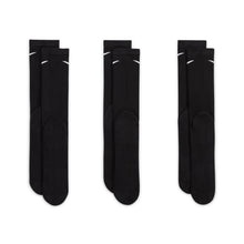 Load image into Gallery viewer, Nike - Everyday Plus Cushioned Training Crew Socks in Black/White (3 Pairs)
