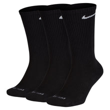Load image into Gallery viewer, Nike - Everyday Plus Cushioned Training Crew Socks in Black/White (3 Pairs)