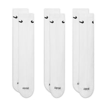 Load image into Gallery viewer, Nike - Everyday Plus Cushioned Training Crew Socks in White/Black (3 Pairs)