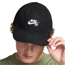 Load image into Gallery viewer, Nike SB - Club Unstructured Skate Cap in Black/White