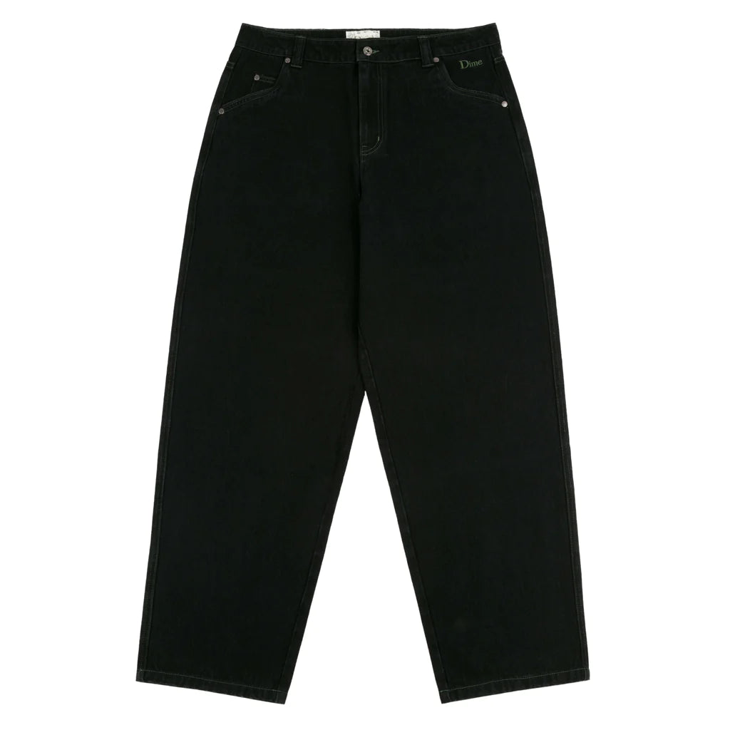 Dime - Classic Baggy Denim Pants in Black
