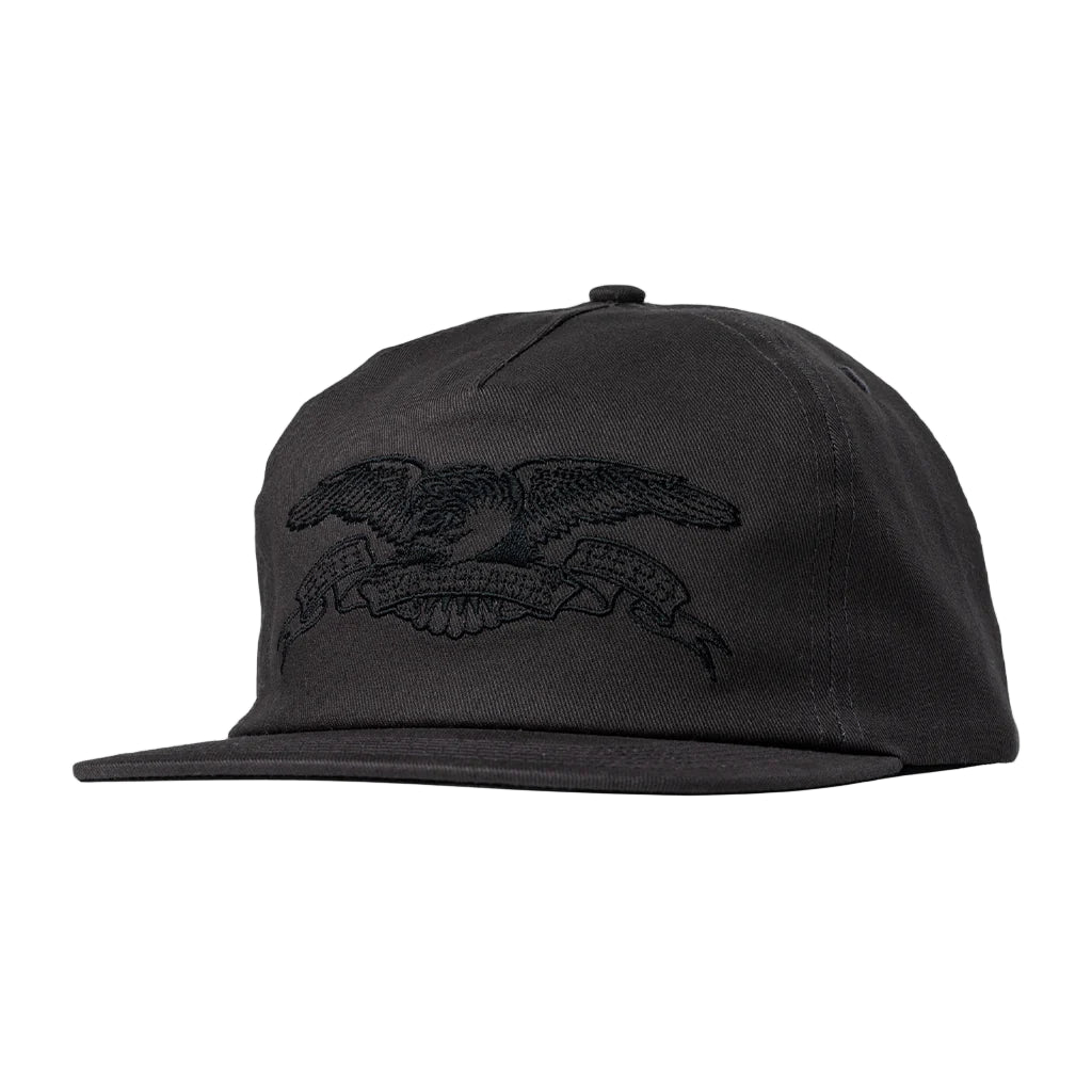 Anti-Hero - Basic Eagle Snapback in Black/Black