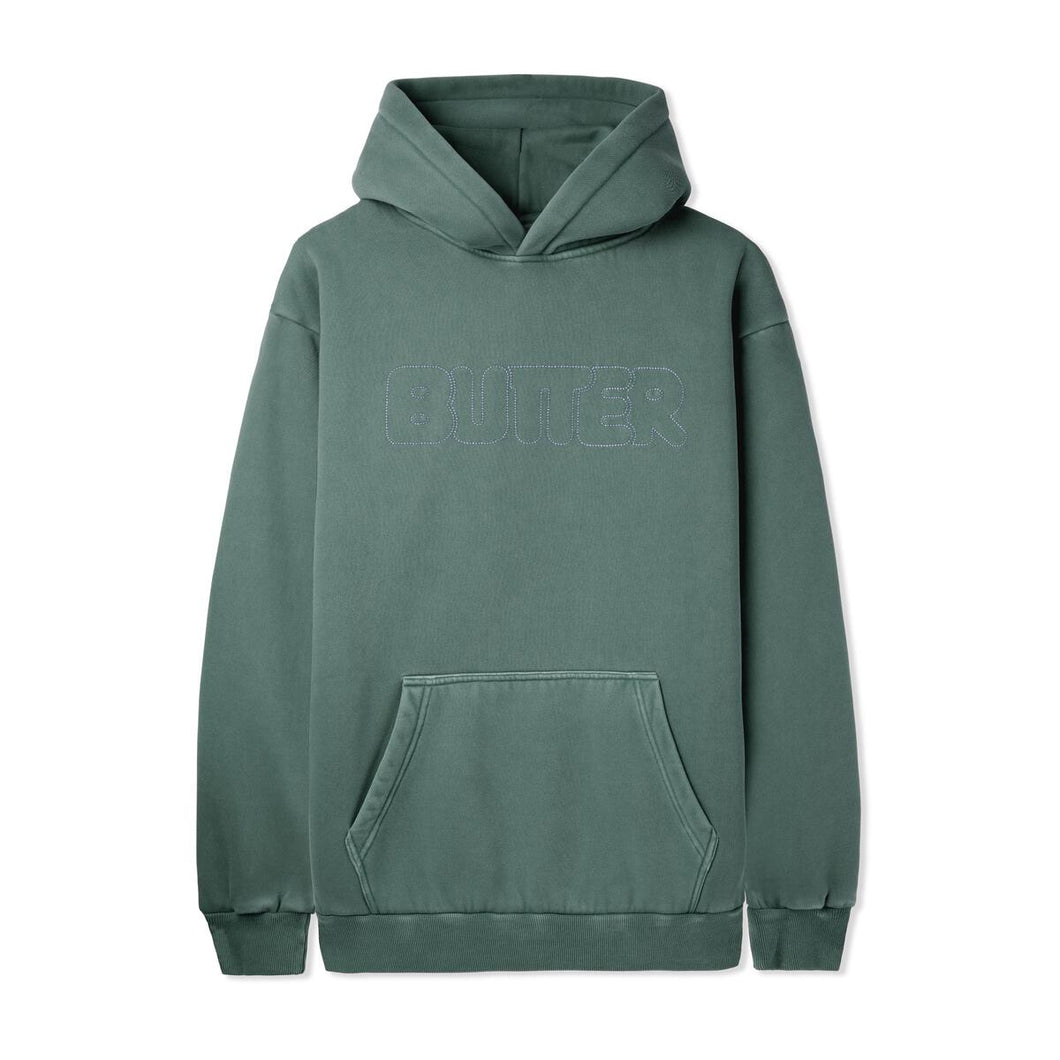 Butter Goods - Distressed Dye Pullover Hood in Spruce