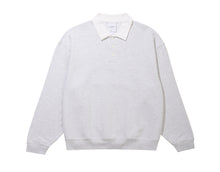 Load image into Gallery viewer, Grand Collection - Collared Sweatshirt in Ash/White
