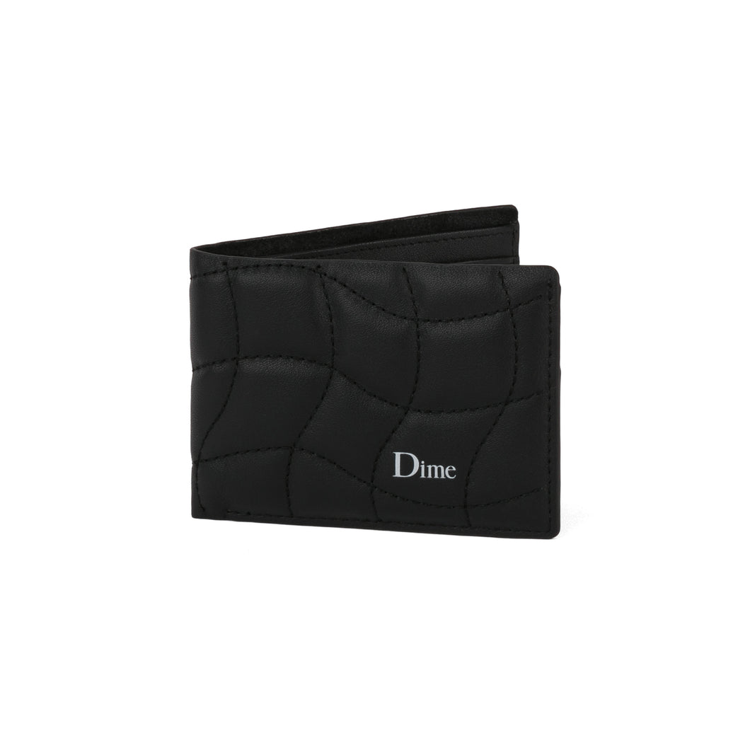 Dime - Quilted Bifold Wallet in Black
