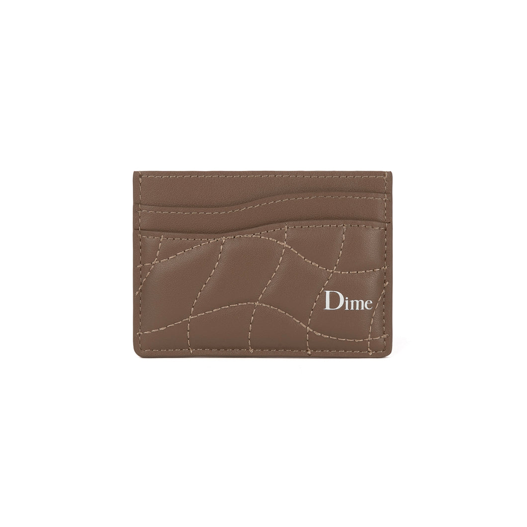 Dime - Quilted Cardholder in Brown
