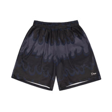 Load image into Gallery viewer, Dime - Space Flame Mesh Shorts in Black
