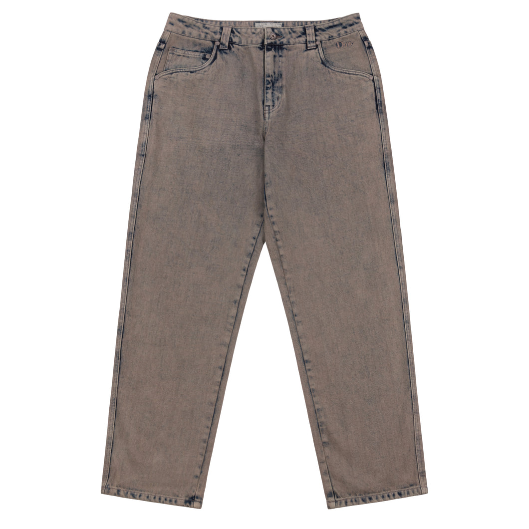 Dime - Classic Relaxed Denim Pants in Overdyed Taupe