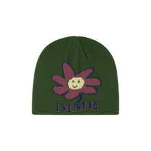 Load image into Gallery viewer, Dime - Cute Flower Skull Cap Beanie in Ivy Green

