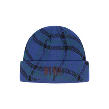 Load image into Gallery viewer, Dime - Wavy Plaid Cuff Beanie in Teal
