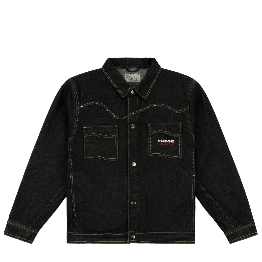 Dime - Western Jacket in Black Washed