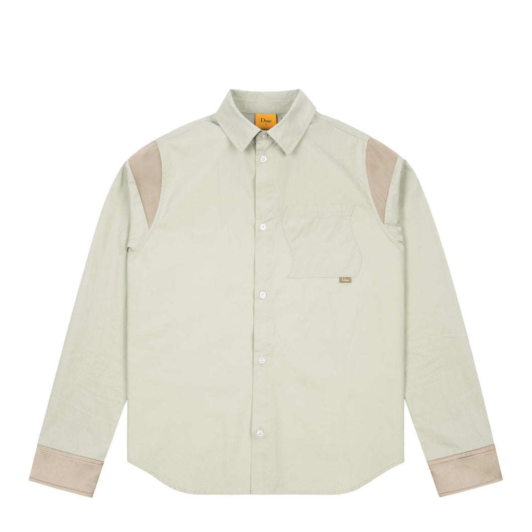Dime - Button Up Shirt in Sage