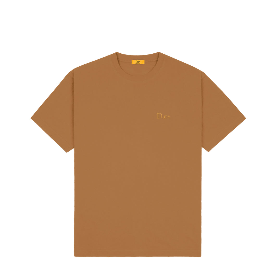 Dime - Classic Small Logo T-Shirt in Cappuccino