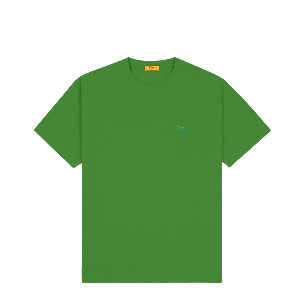 Dime - Classic Small Logo T-Shirt in Green