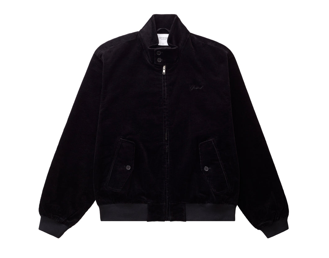 Grand Collection - Cord Harrington Jacket in Black