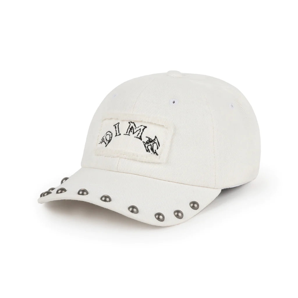 Dime - Studded Low Pro Cap in Off-White