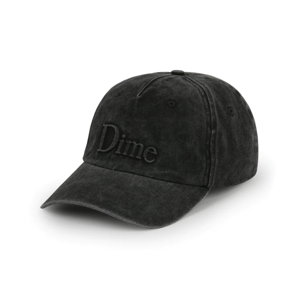 Dime - Classic Embossed Uniform Cap in Charcoal Washed