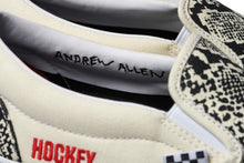 Load image into Gallery viewer, Vans - Hockey Skateboards Skate Slip-On in White/Snake Skin
