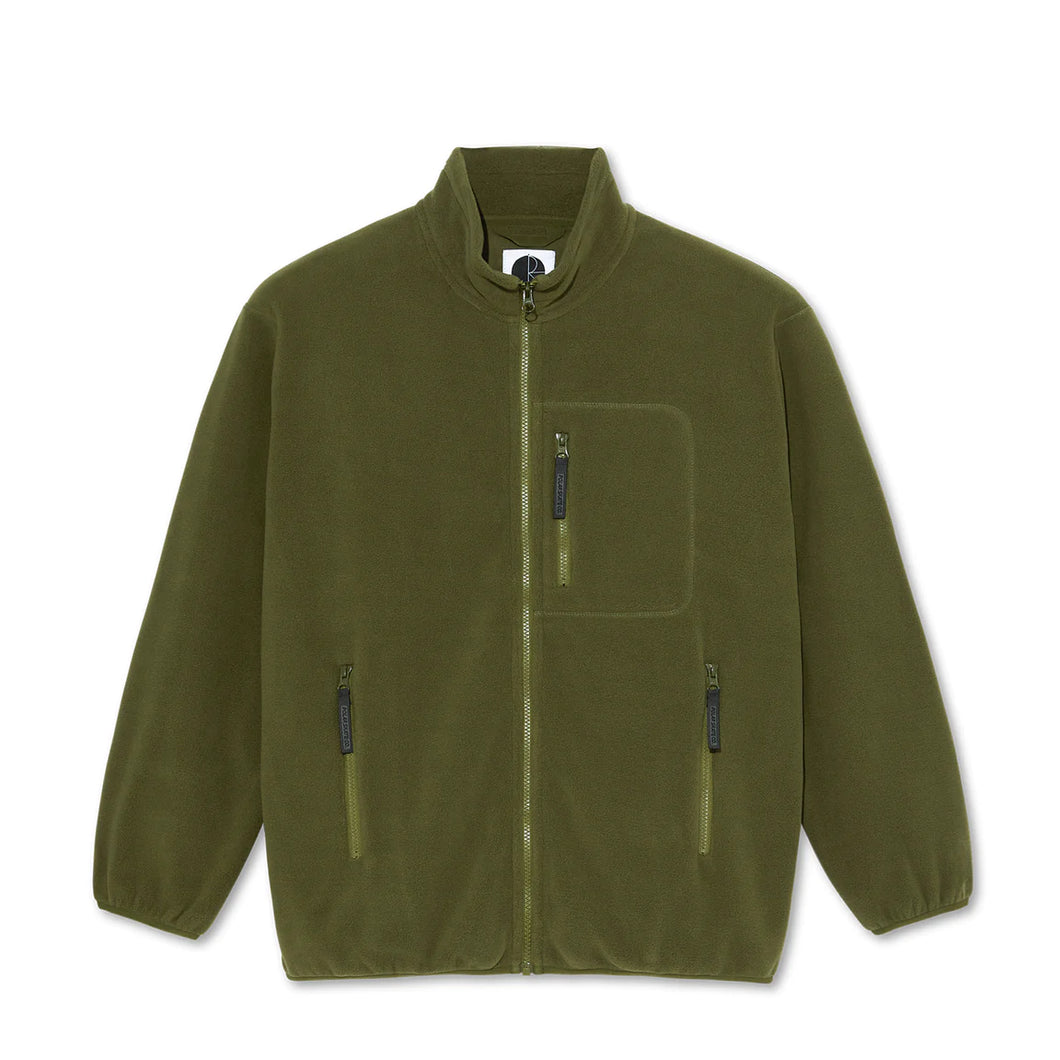 Polar - Basic Fleece Jacket in Army Green
