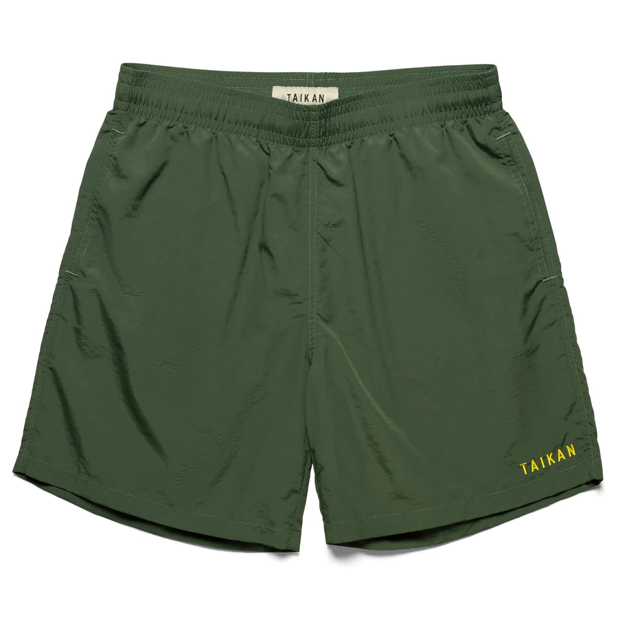 Taikan - Nylon Shorts in Forest Green