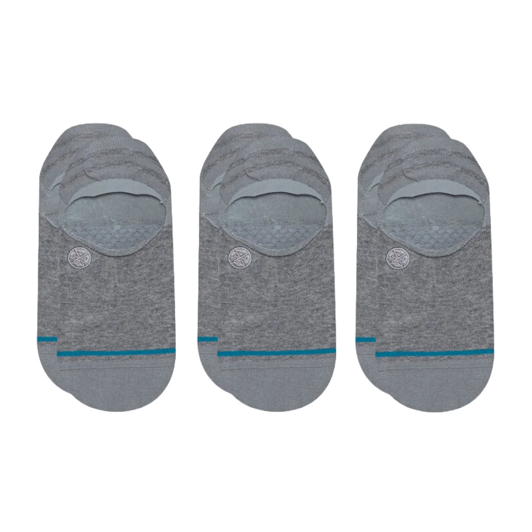 Stance - Icon No Show Sock 3-Pack in Grey Heather