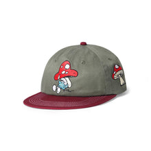 Load image into Gallery viewer, Butter Goods - Mushroom 6 Panel Cap in Army/Wine
