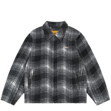 Load image into Gallery viewer, Dime - Wave Plaid Jacket in Charcoal
