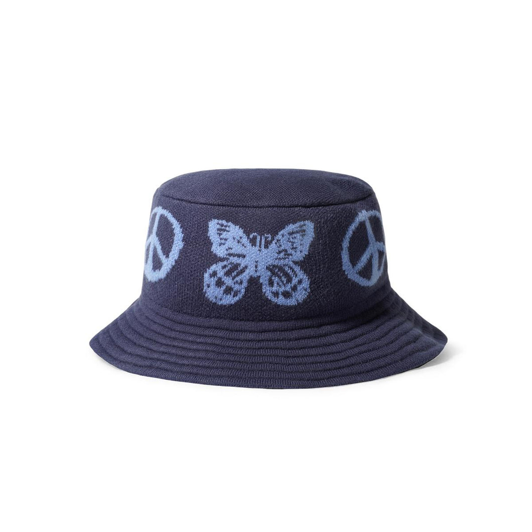 Butter Goods - Tour Knit Bucket Hat in Navy