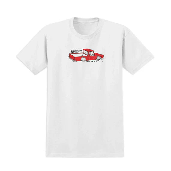Krooked - Double Ok T-Shirt in White/Multi Color Print