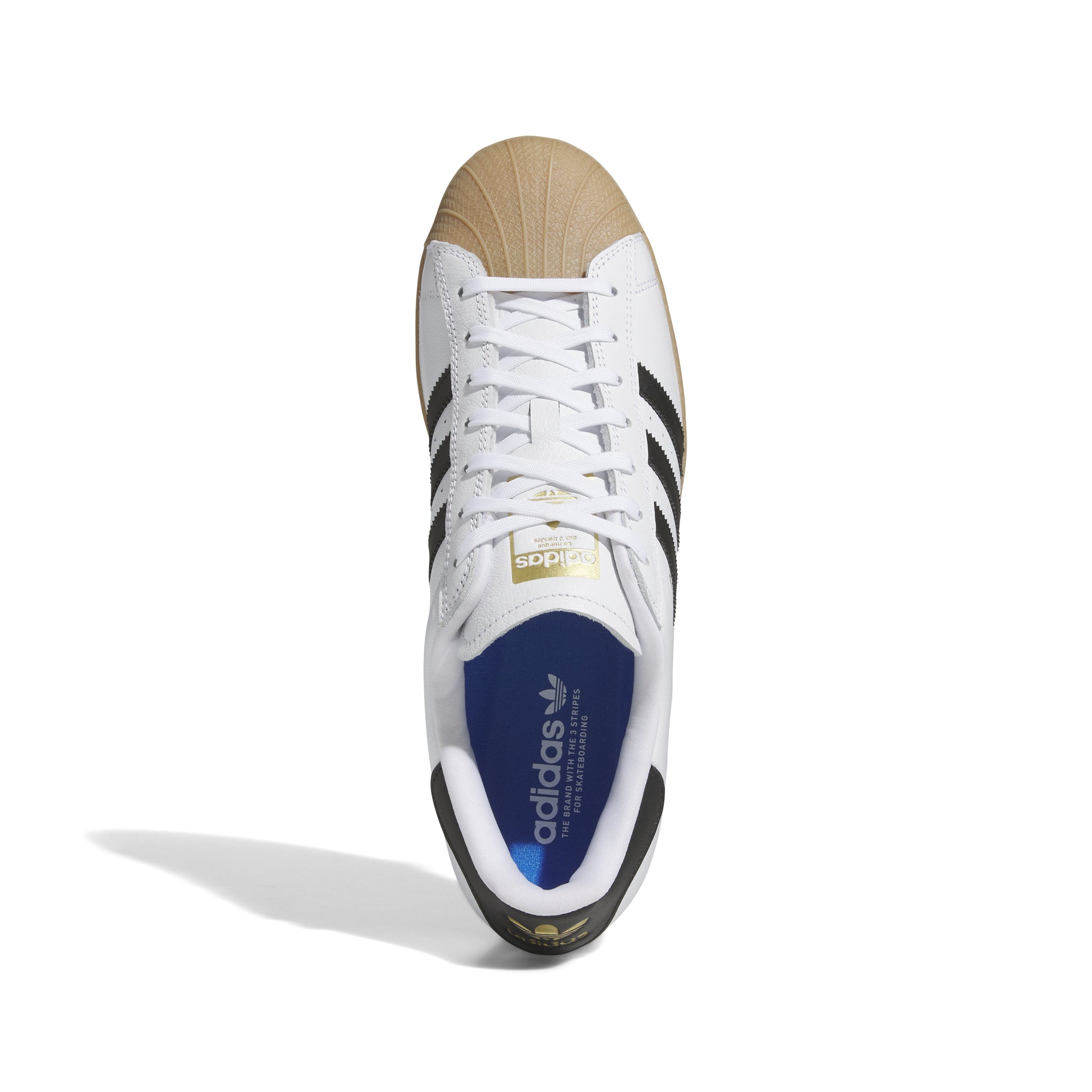 Adidas Superstar ADV in Cloud White/Core Black/Gum – Primary