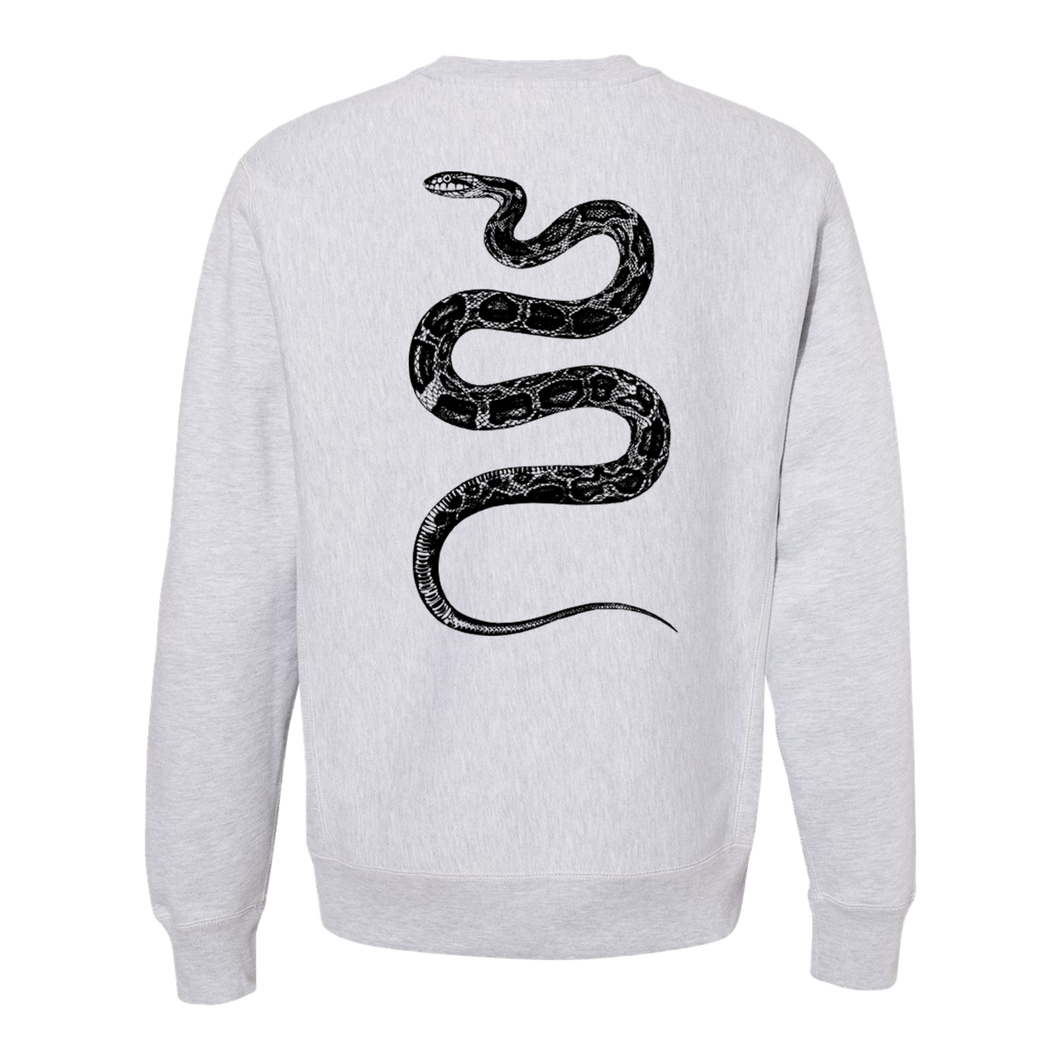 Jenny Skateboards - Snek Crewneck in Heather Grey