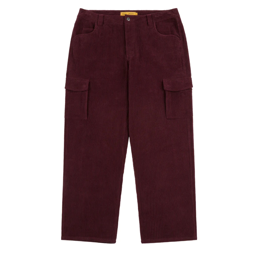 Dime - Relaxed Cargo Cord Pants in Burgundy