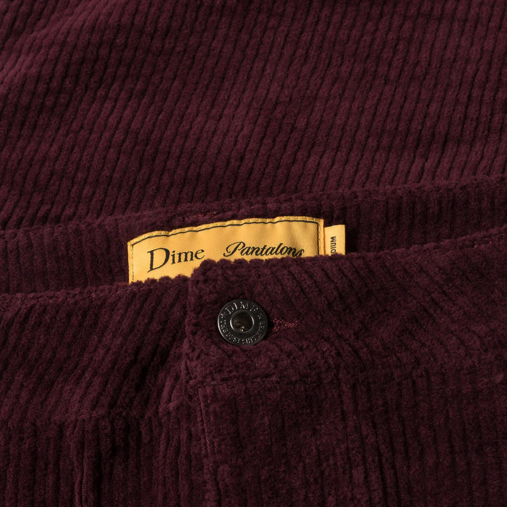 Dime - Relaxed Cargo Cord Pants in Burgundy – Primary Skateboards