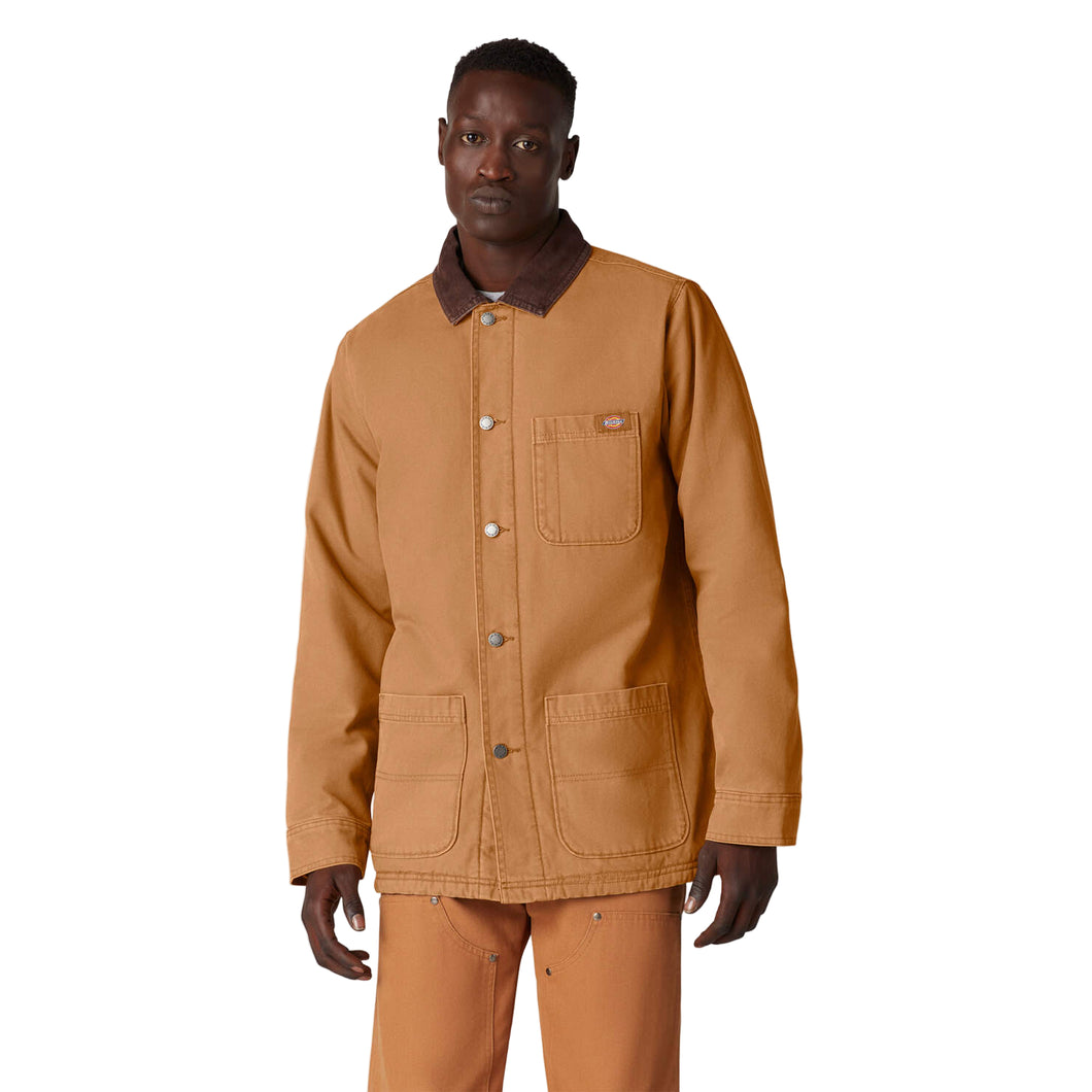 Dickies - Duck Chore Jacket in Stonewashed Brown Duck