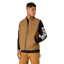 Load image into Gallery viewer, Dickies - Duck Fleece Lined Vest in Rinsed Brown Duck
