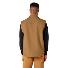 Load image into Gallery viewer, Dickies - Duck Fleece Lined Vest in Rinsed Brown Duck
