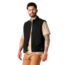 Load image into Gallery viewer, Dickies - Duck Fleece Lined Vest in Rinsed Black
