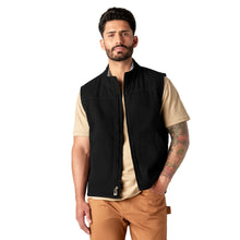 Load image into Gallery viewer, Dickies - Duck Fleece Lined Vest in Rinsed Black
